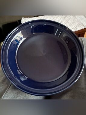 HLC Fiestaware Cobalt Blue 10” Dia (2” Deep) Pie Plate Baker  Retired Color
